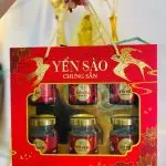 Hộp đựng 6 hũ yến chưng sẵn 70ml đẹp