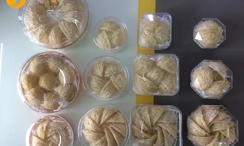 Hộp đựng yến tinh chế đảm bảo VSATTP