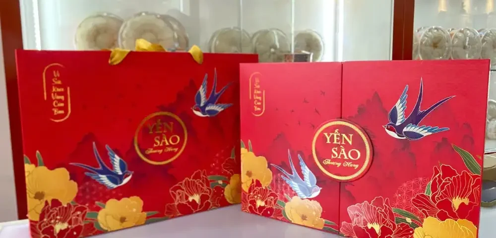 Hộp quà đựng yến sào đẹp